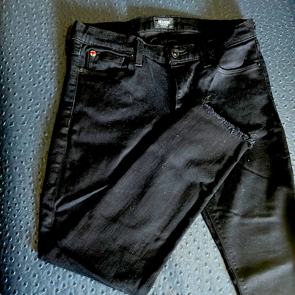 Hudson raw hem skinny